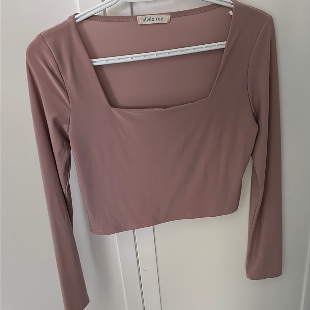 Olivia Rae Purple Long Sleeve Fitted Bodysuit
